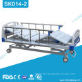 SK014-2 Stainless Steel Hospital 3 Crank Manual Bed